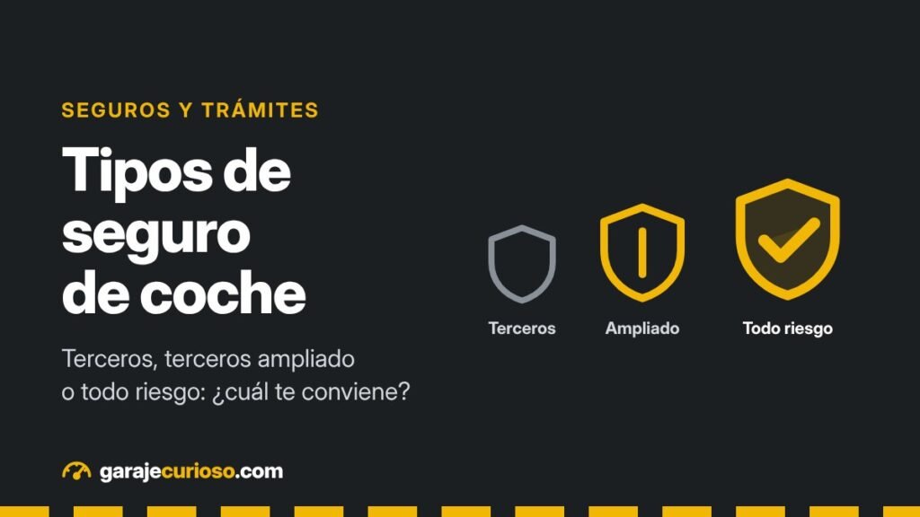 Tipos de seguro de coche: terceros, terceros ampliado y todo riesgo